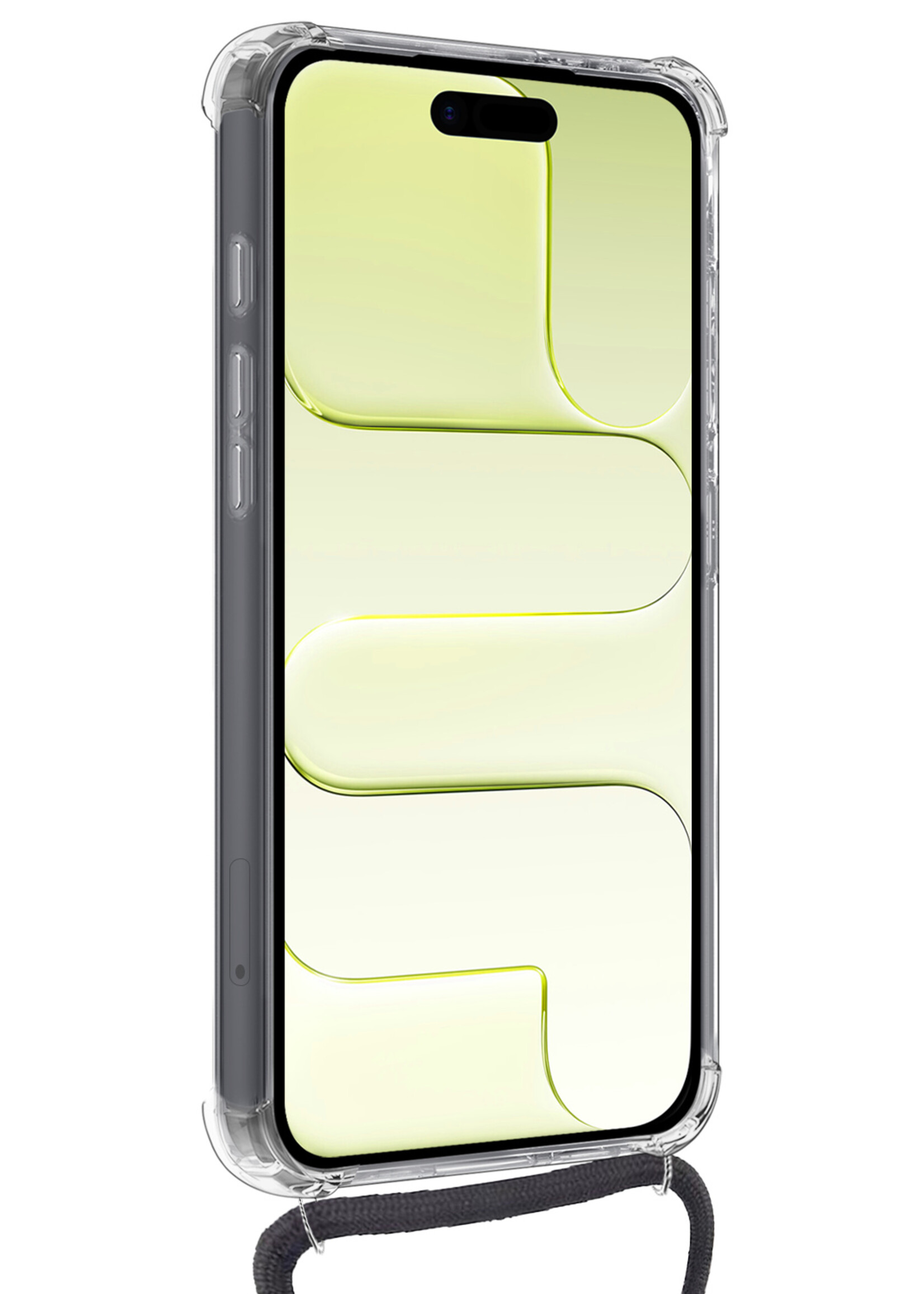 LUQ LUQ iPhone Air Hoesje Pashouder met Koord - 2 PACK