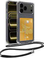 LUQ LUQ iPhone 17 Pro Hoesje Pashouder met Koord