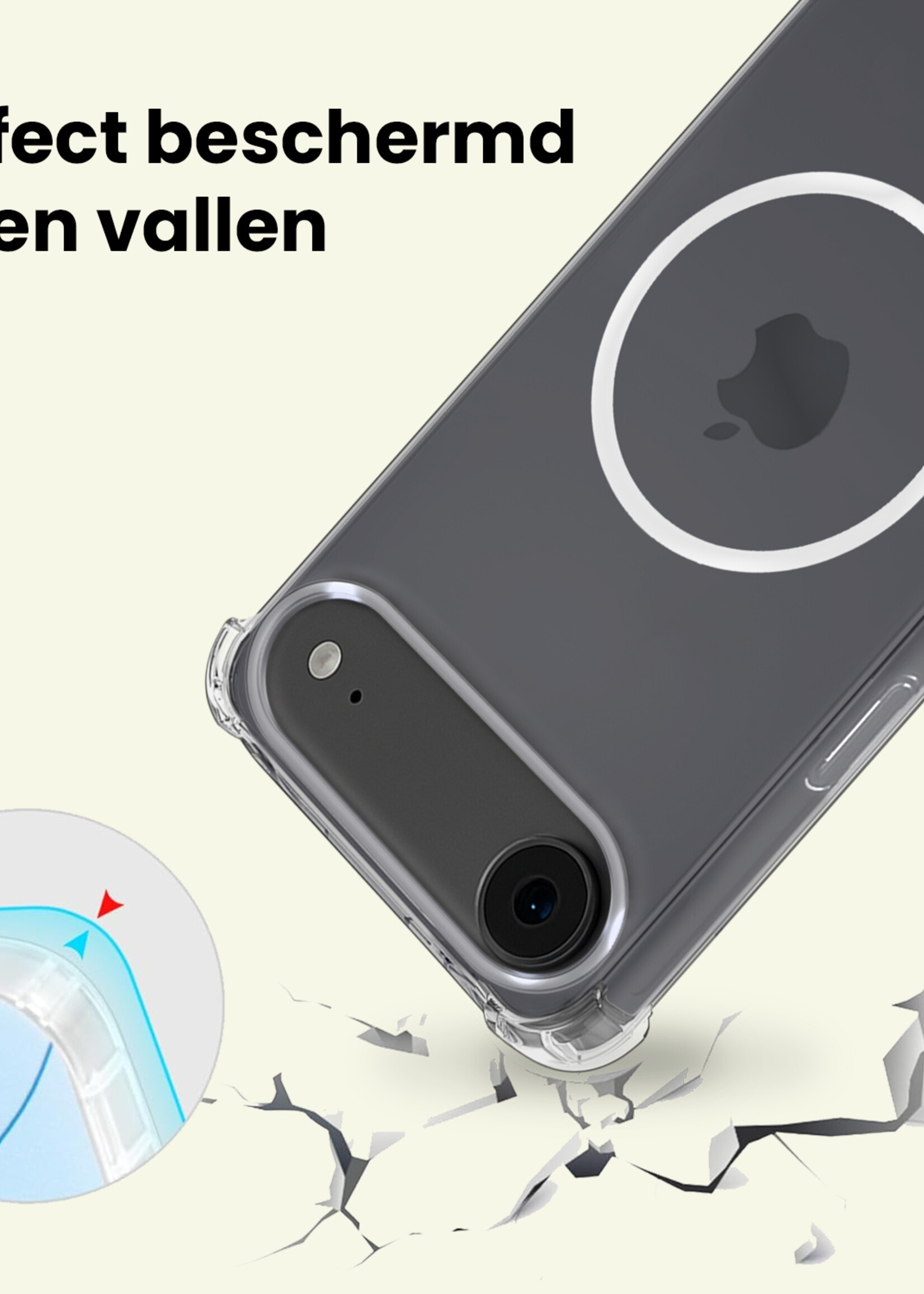 LUQ LUQ iPhone Air Magsafe Hoesje - Transparant