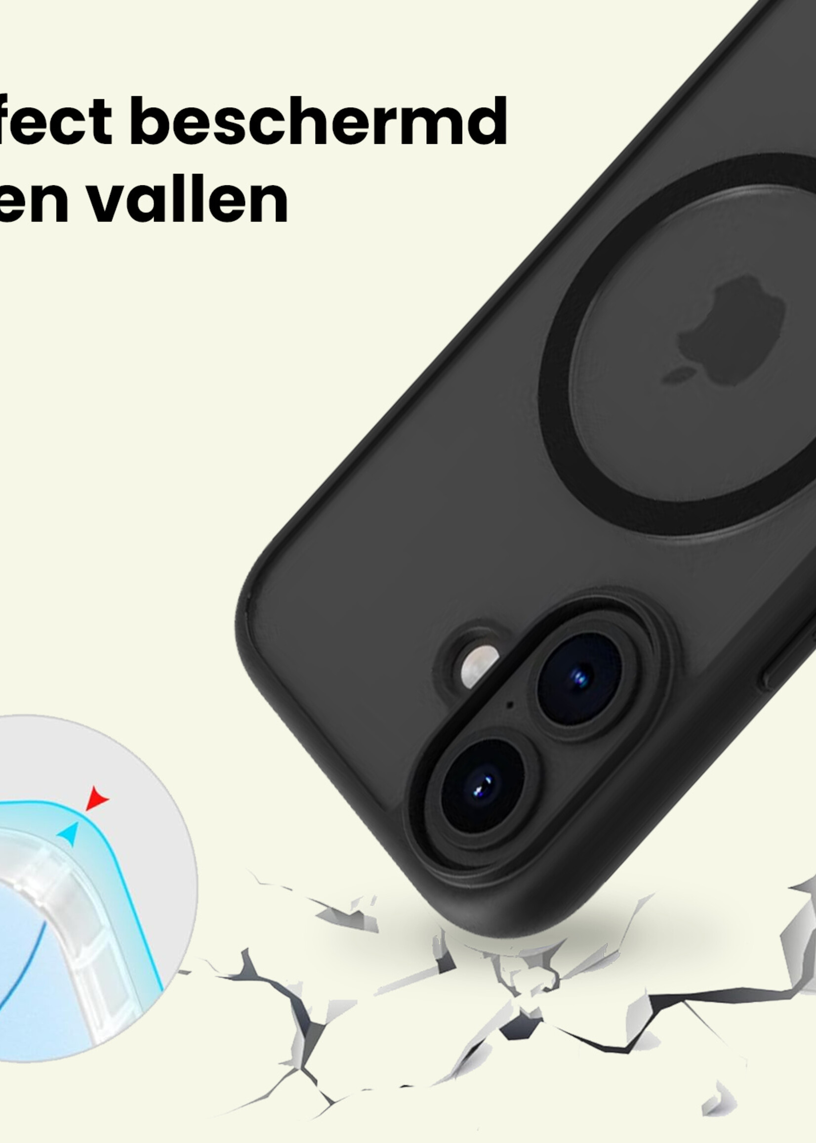 LUQ LUQ iPhone 17 Magsafe Hoesje - Zwart