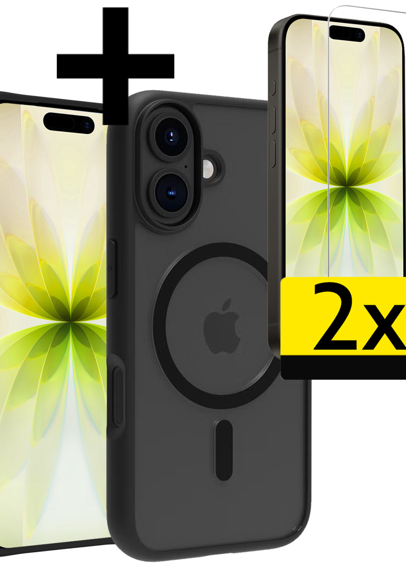 LUQ LUQ iPhone 17 Magsafe Hoesje Zwart Met Screenprotector