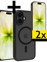 LUQ LUQ iPhone 17 Magsafe Hoesje Zwart Met 2x Screenprotector