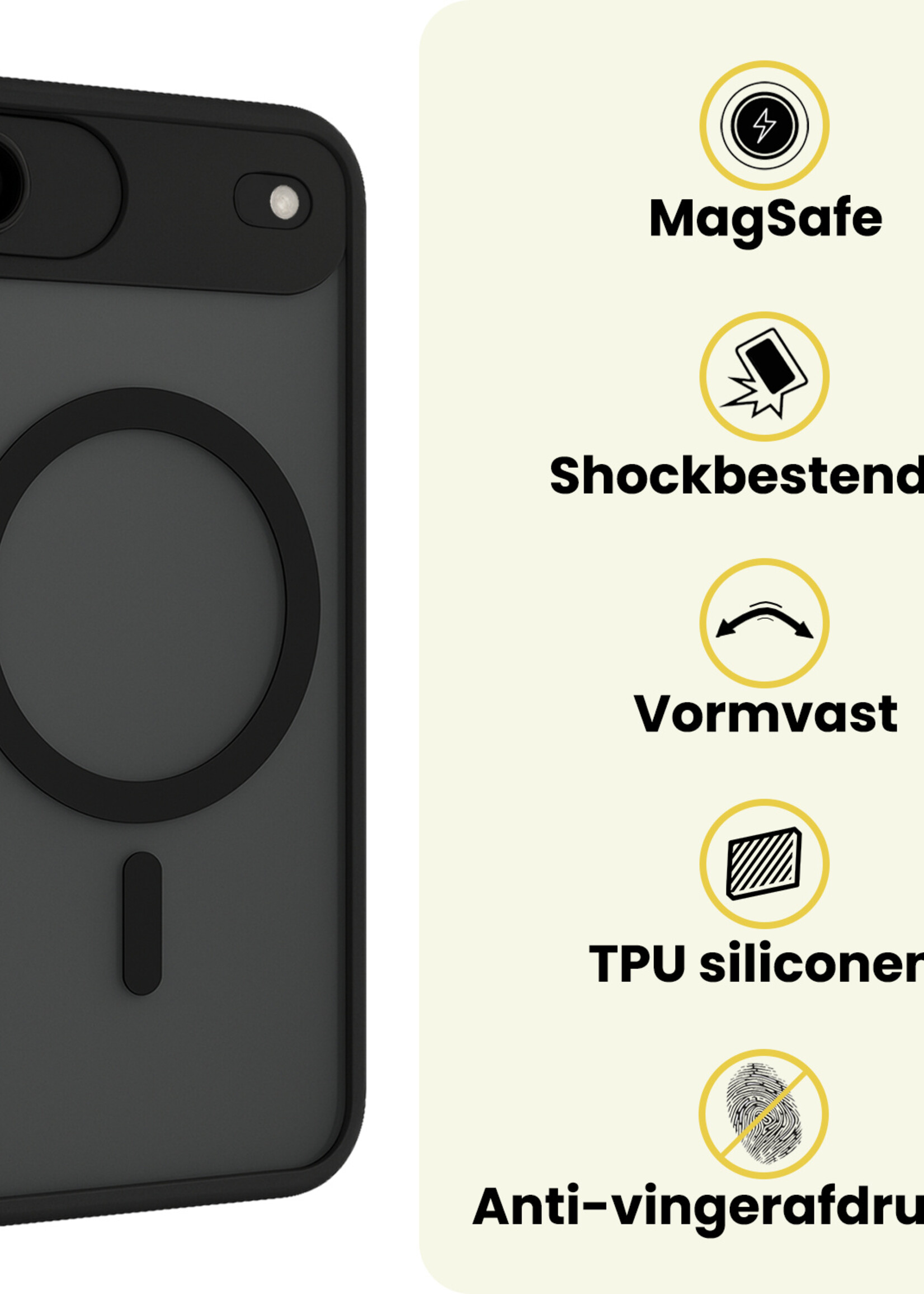 LUQ LUQ iPhone Air Magsafe Hoesje - Zwart - 2 PACK