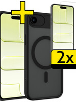 LUQ LUQ iPhone Air Magsafe Hoesje Zwart Met 2x Screenprotector