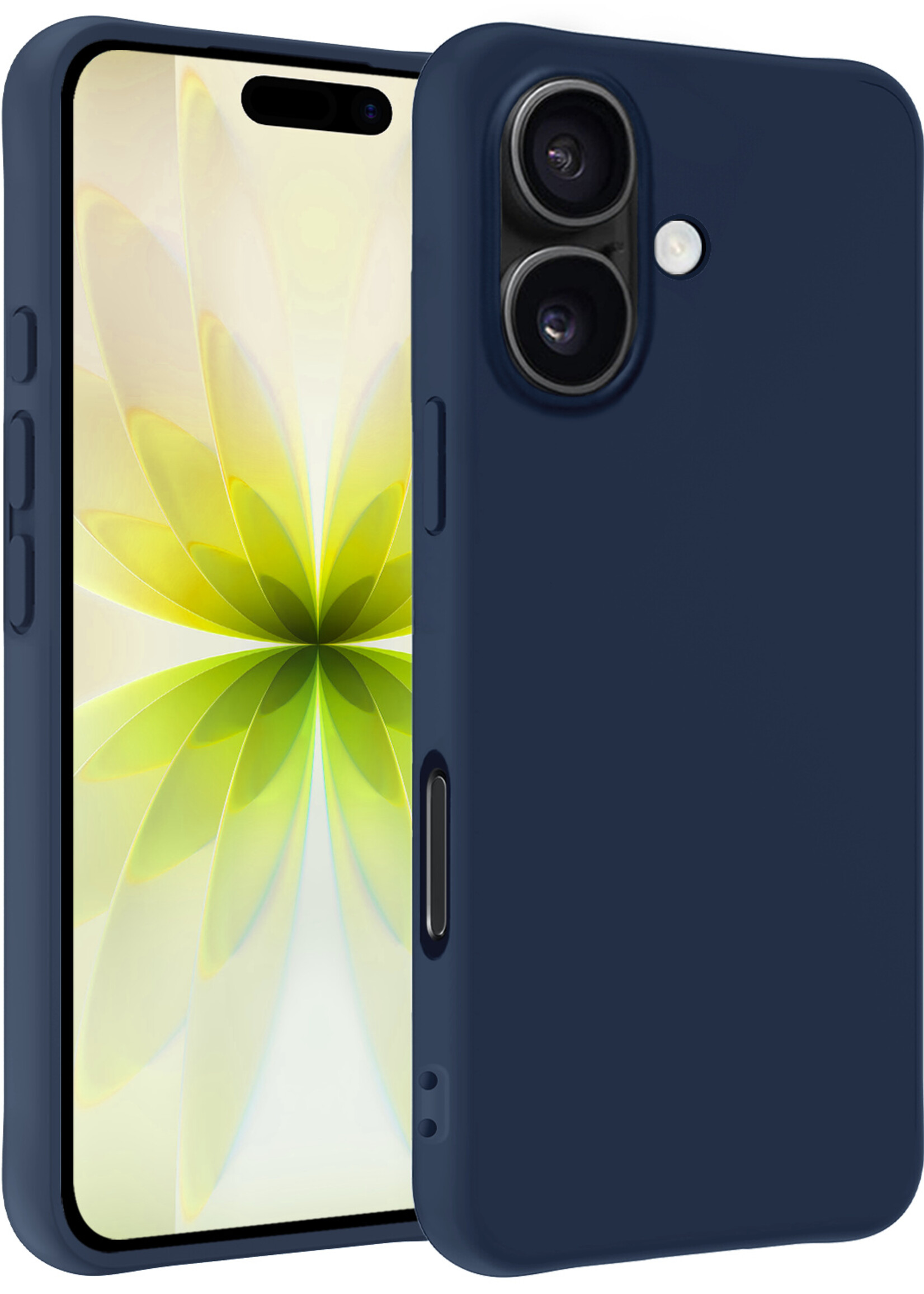 LUQ LUQ iPhone 17 Hoesje Siliconen - Donkerblauw