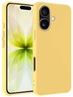 LUQ LUQ iPhone 17 Hoesje Siliconen - Geel