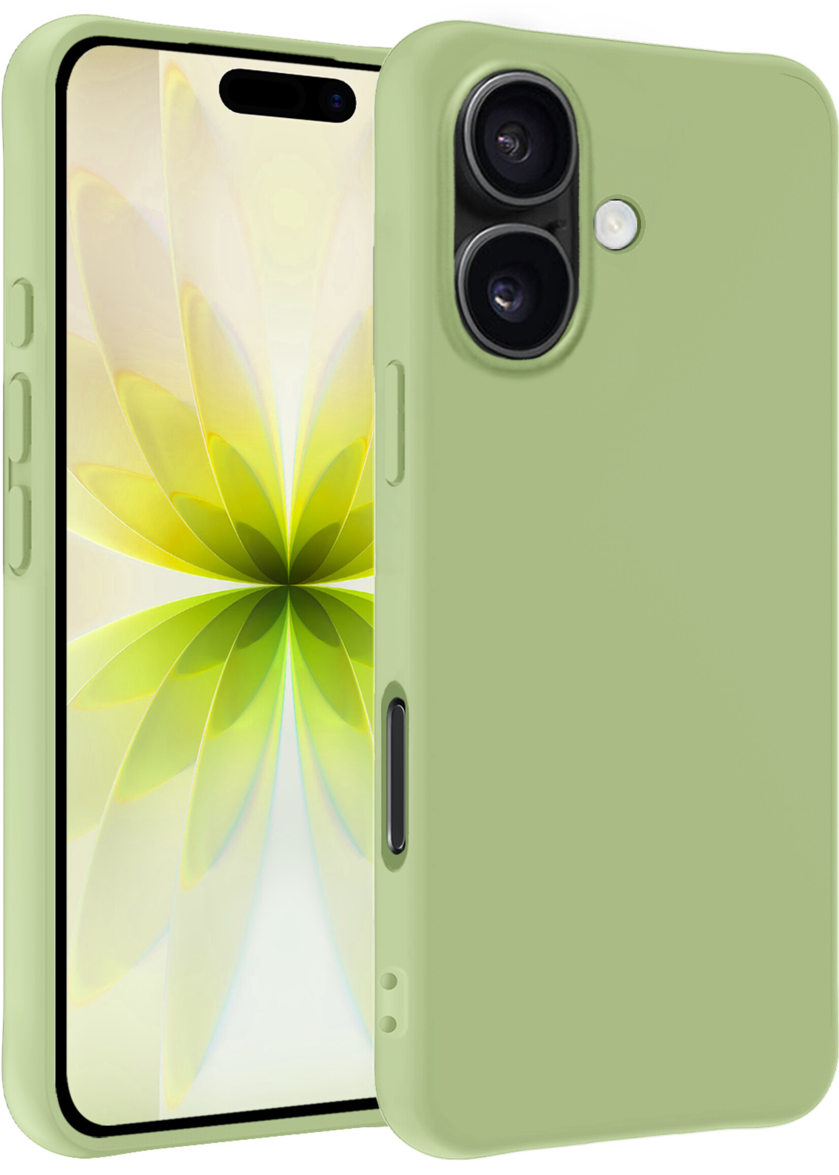 LUQ LUQ iPhone 17 Hoesje Siliconen - Groen