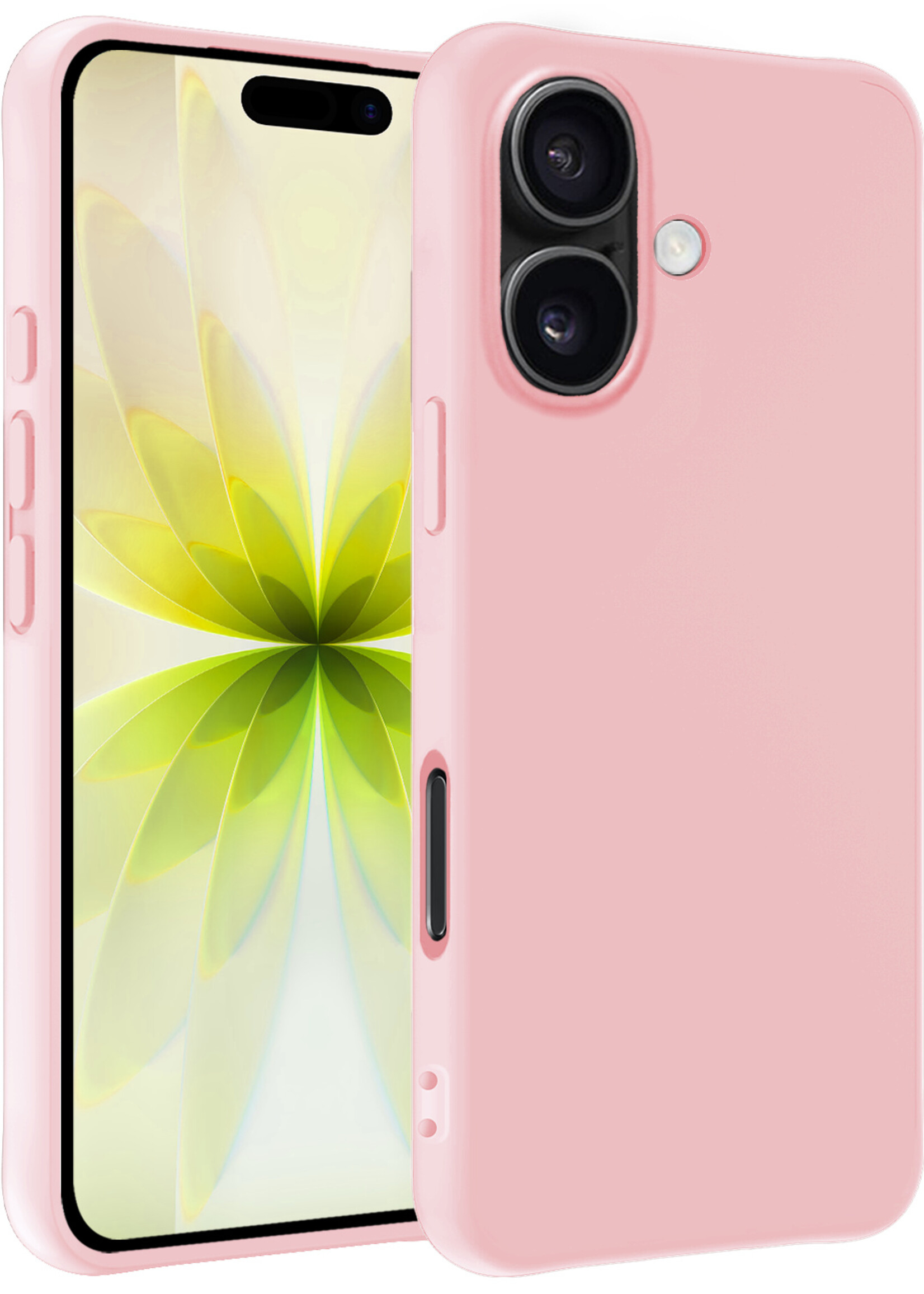 LUQ LUQ iPhone 17 Hoesje Siliconen - Lichtroze