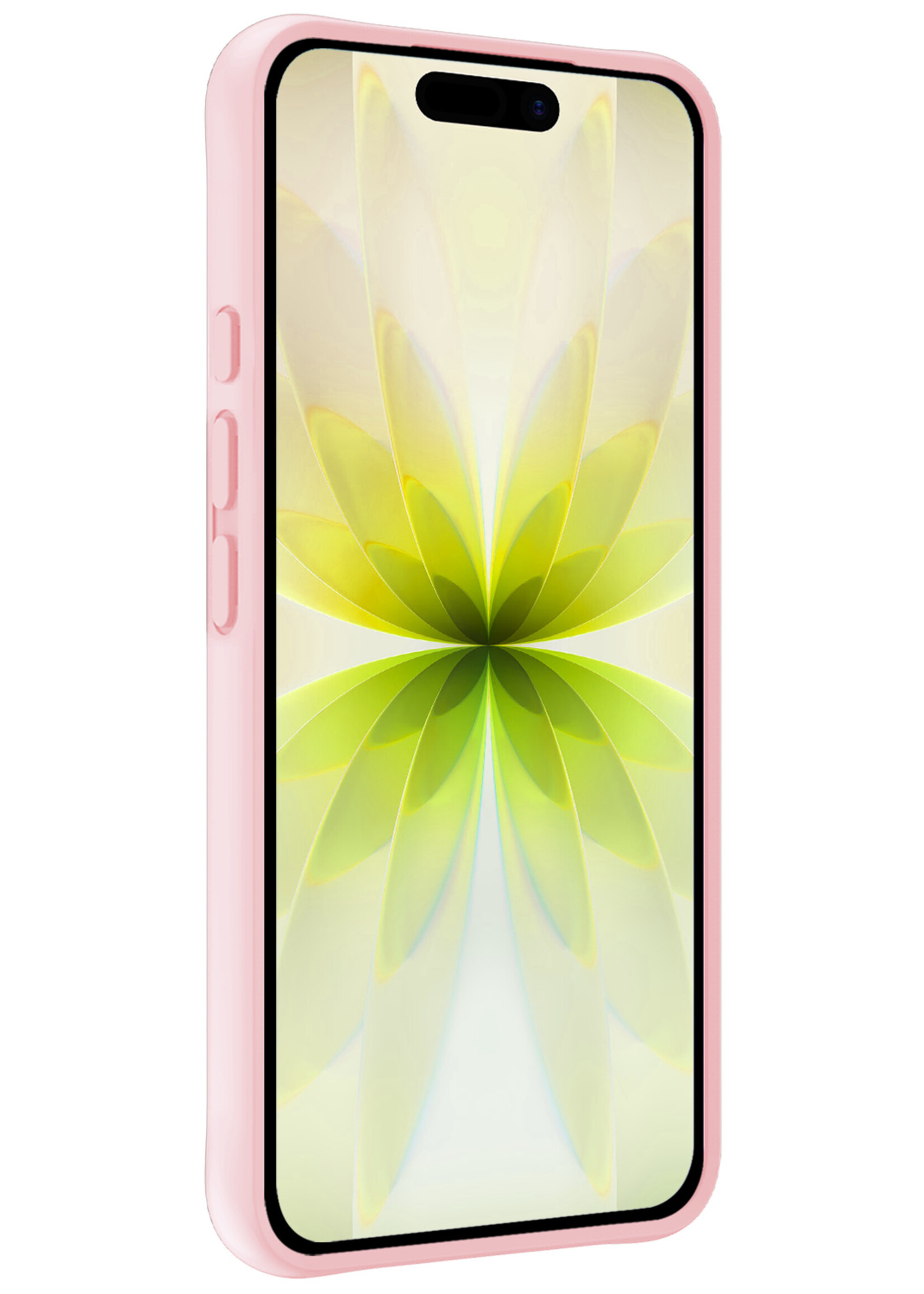 LUQ LUQ iPhone 17 Hoesje Siliconen - Lichtroze