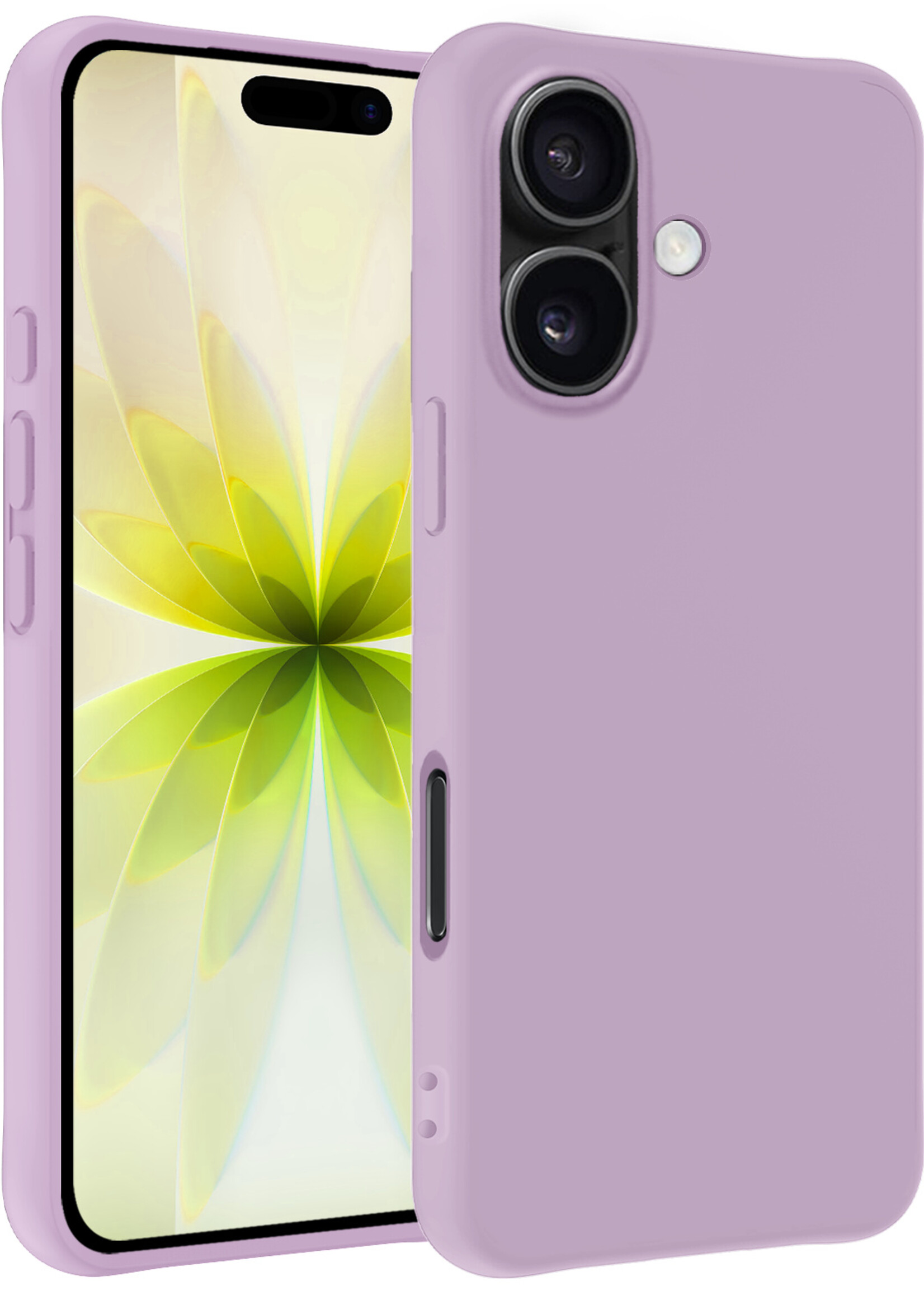 LUQ LUQ iPhone 17 Hoesje Siliconen - Lila