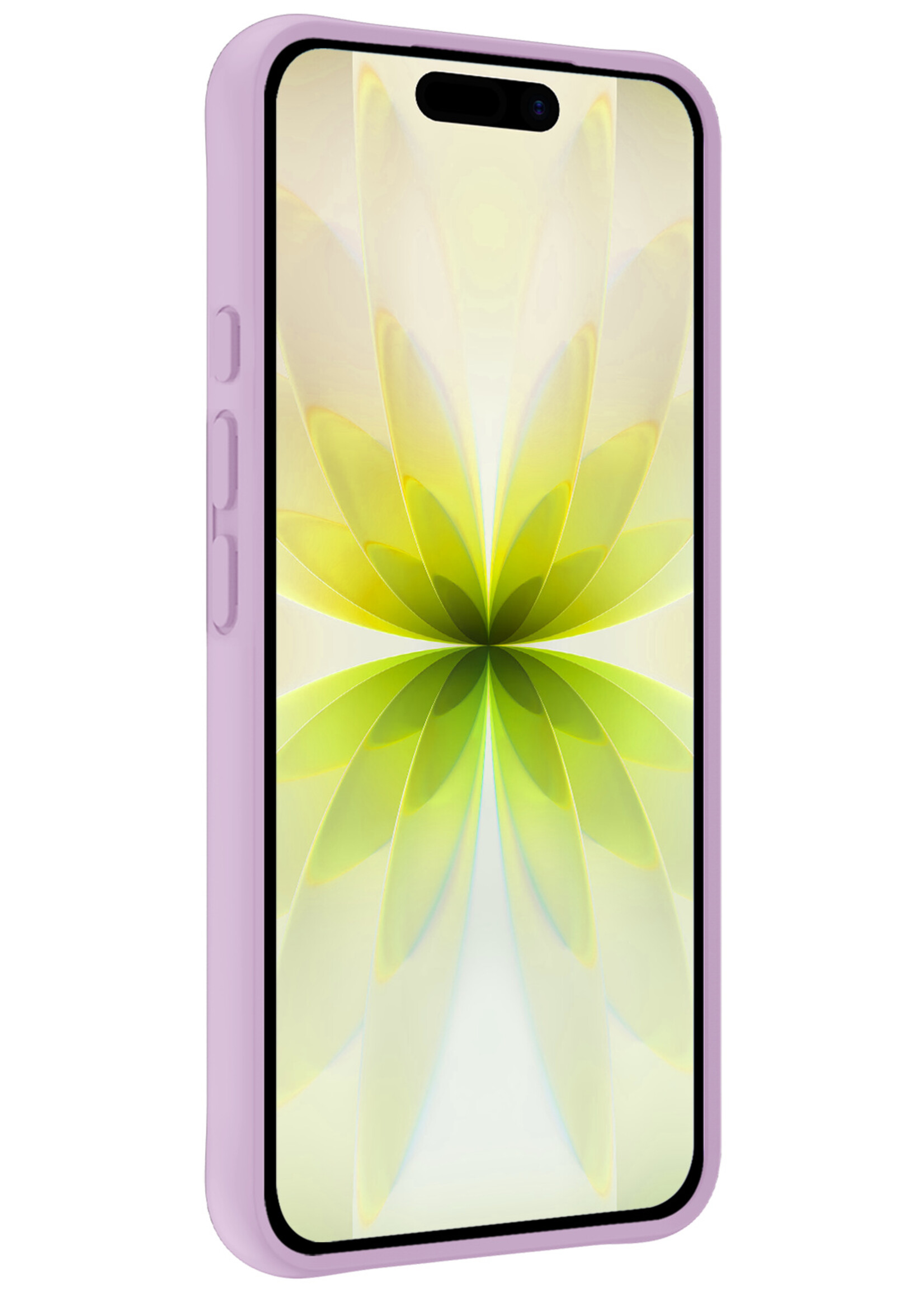 LUQ LUQ iPhone 17 Hoesje Siliconen - Lila