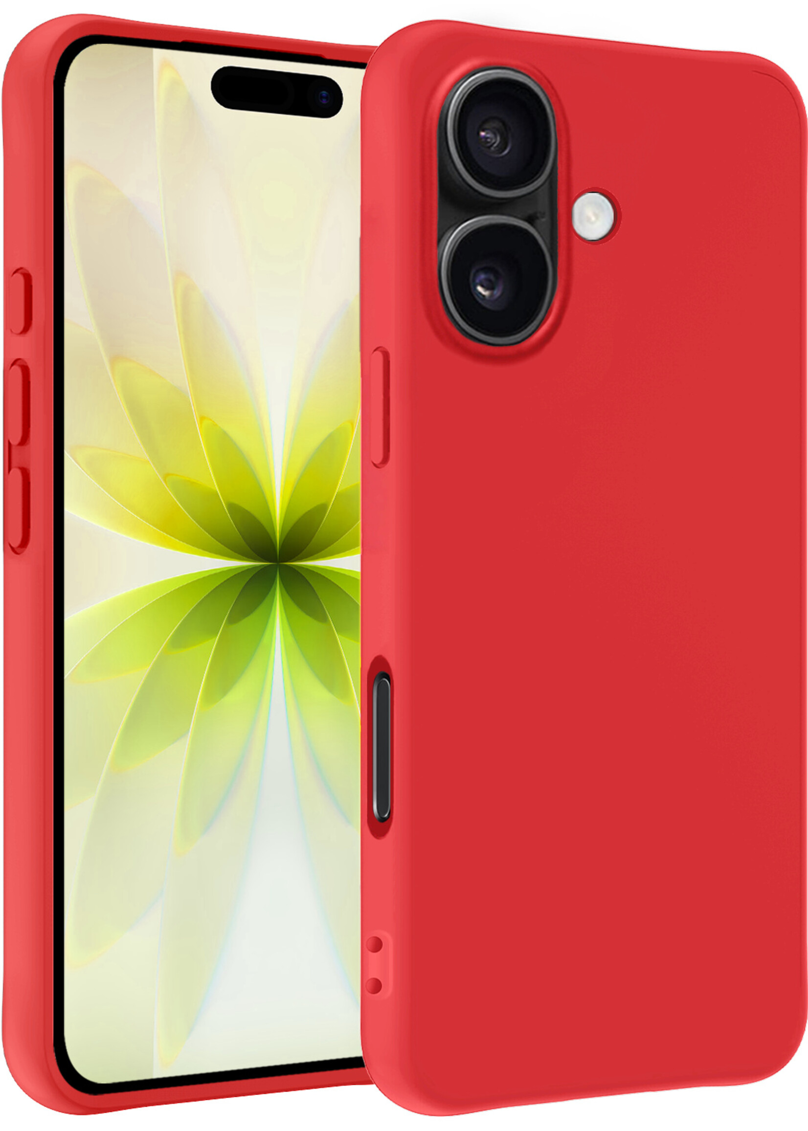 LUQ LUQ iPhone 17 Hoesje Siliconen - Rood