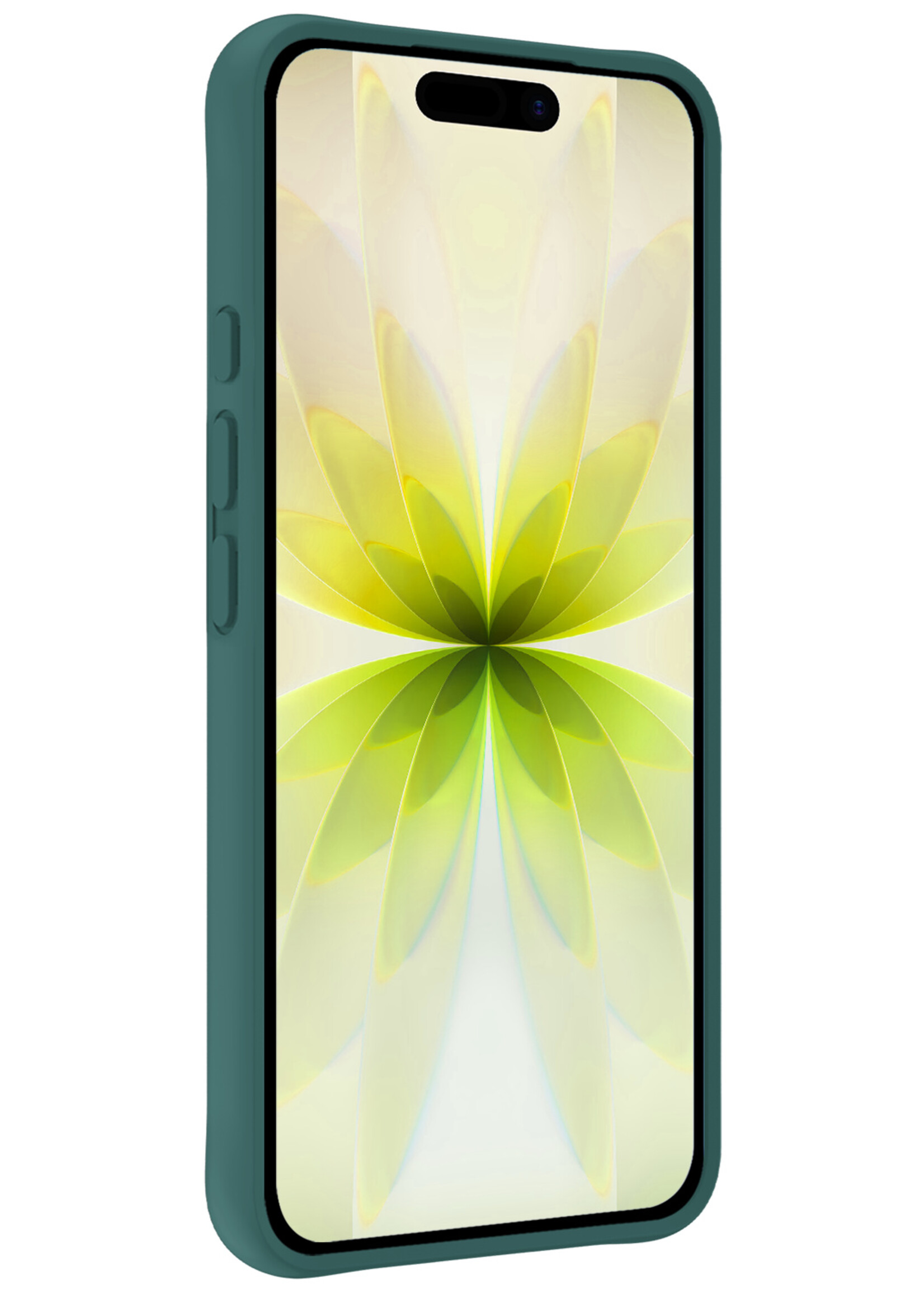 LUQ LUQ iPhone 17 Hoesje Siliconen - Donkergroen - 2 PACK