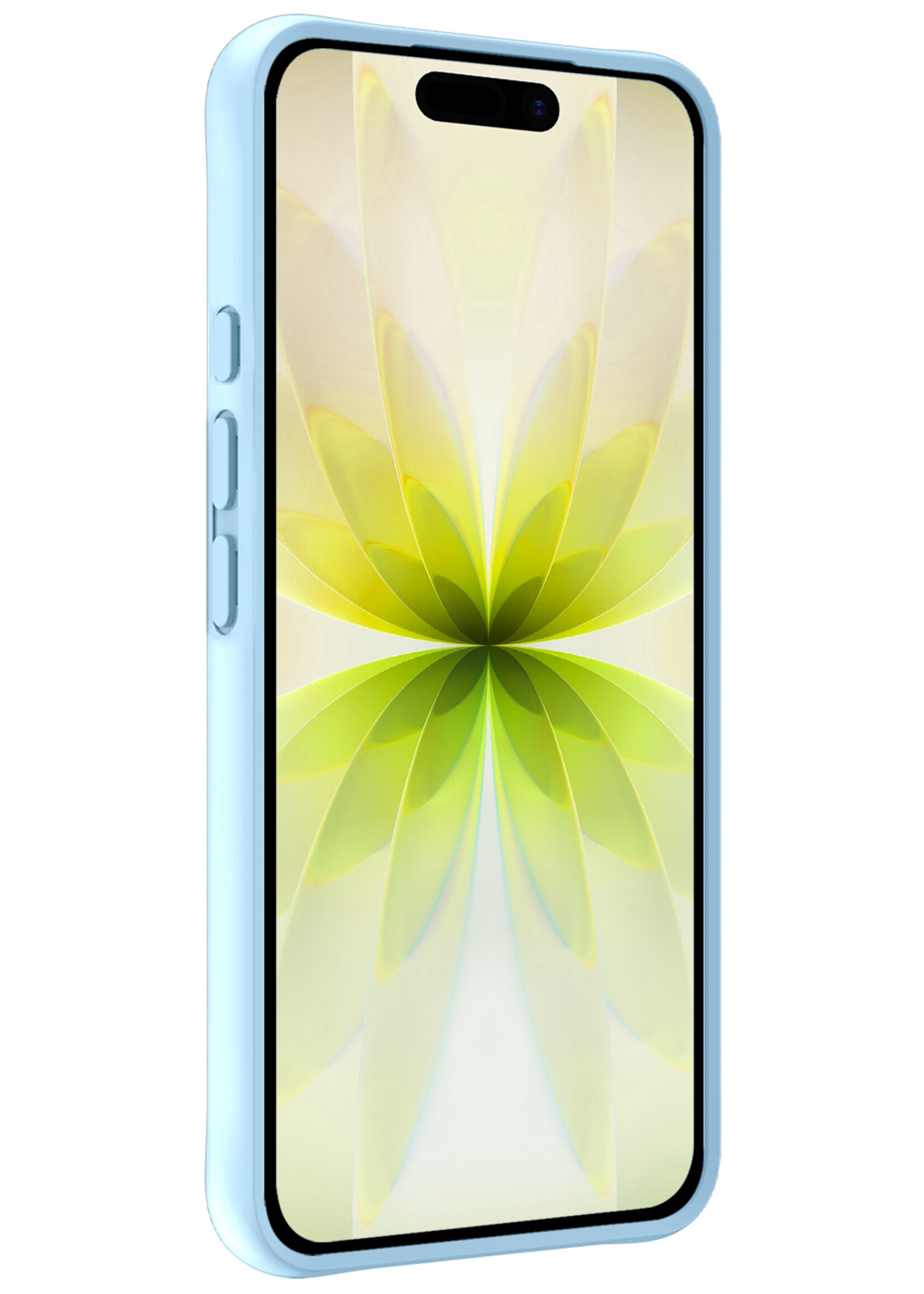 LUQ LUQ iPhone 17 Hoesje Siliconen - Lichtblauw - 2 PACK