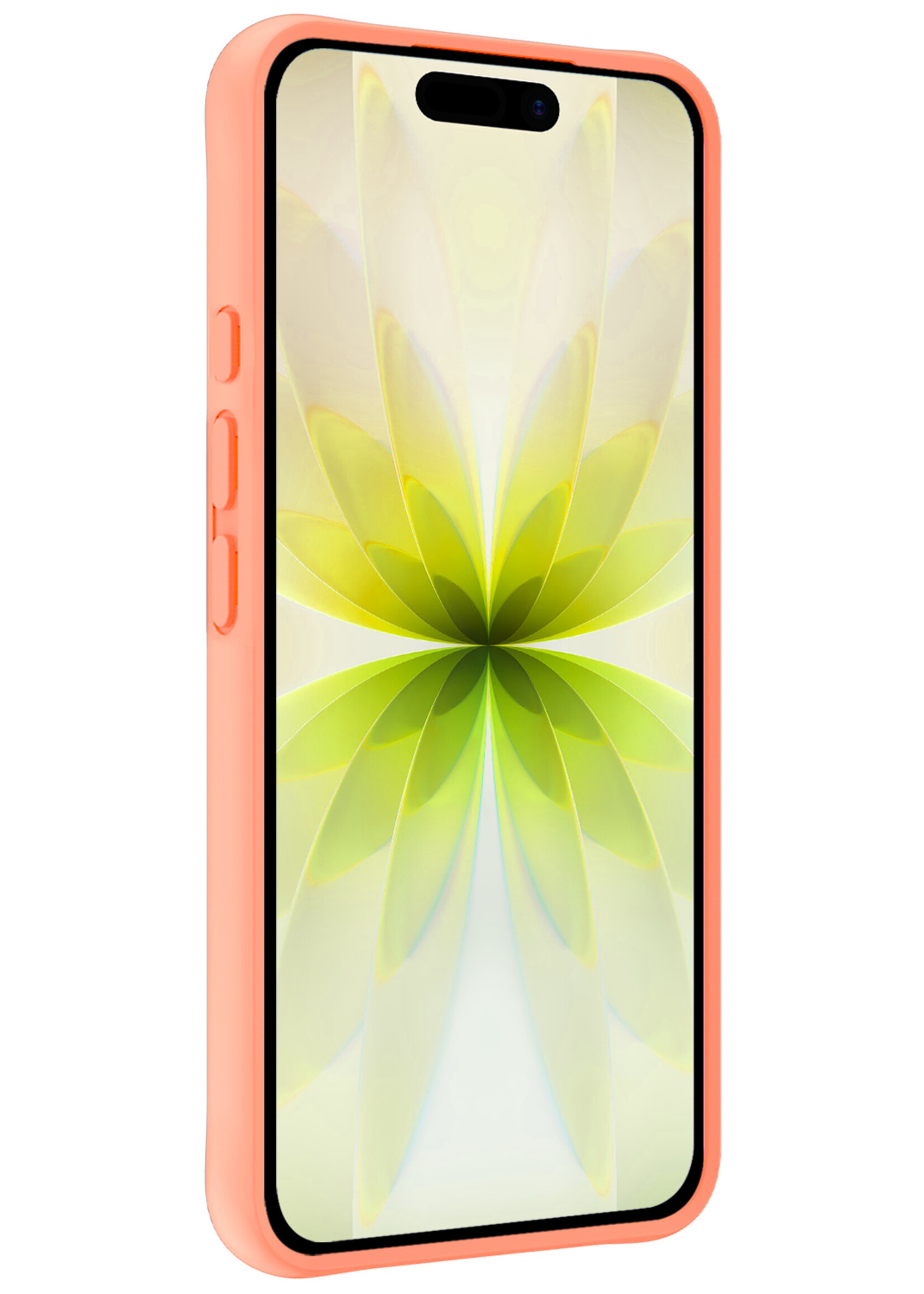 LUQ LUQ iPhone 17 Hoesje Siliconen - Perzik - 2 PACK