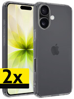 LUQ LUQ iPhone 17 Hoesje Siliconen - Transparant - 2 PACK
