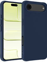 LUQ LUQ iPhone Air Hoesje Siliconen - Donkerblauw