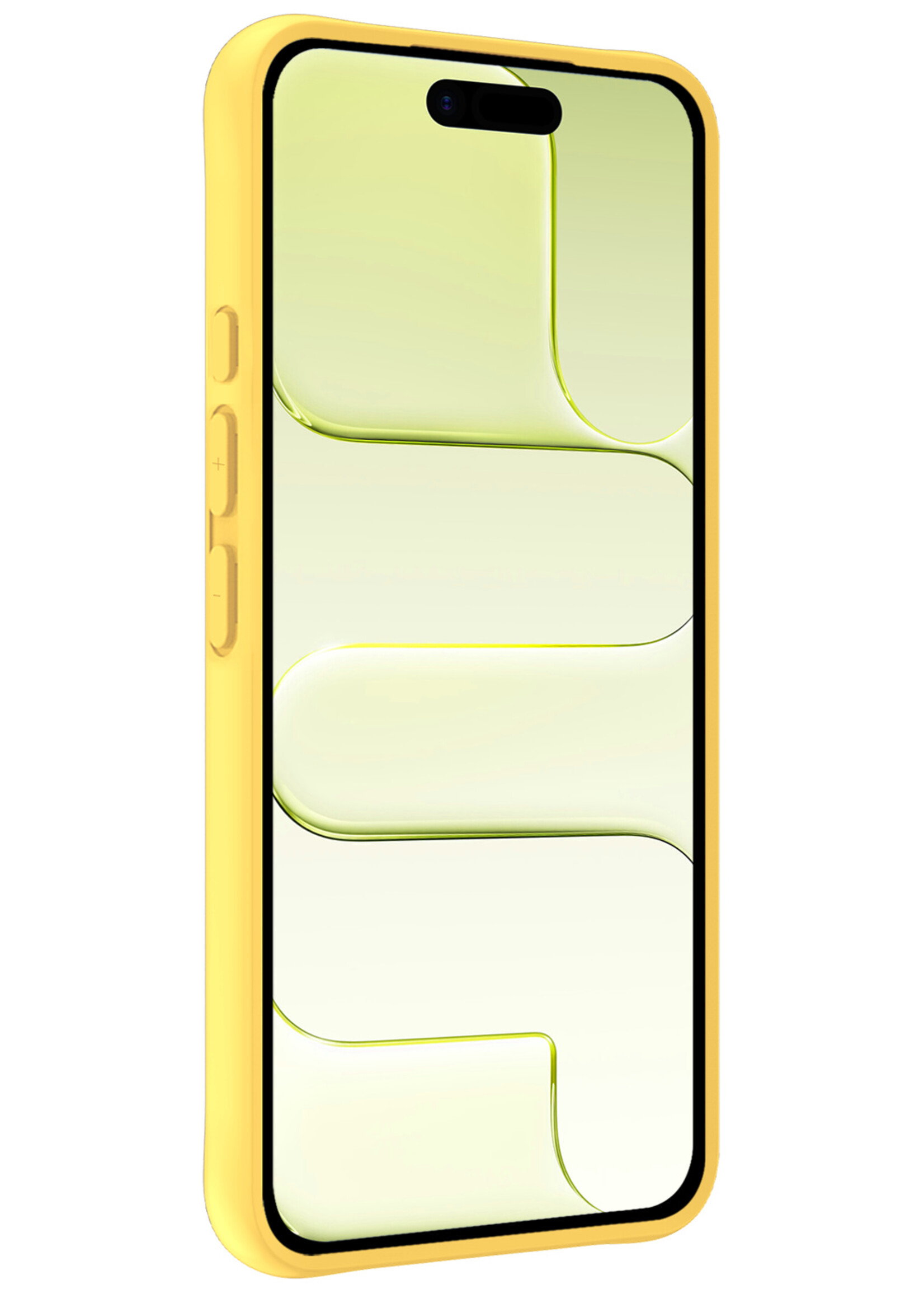 LUQ LUQ iPhone Air Hoesje Siliconen - Geel