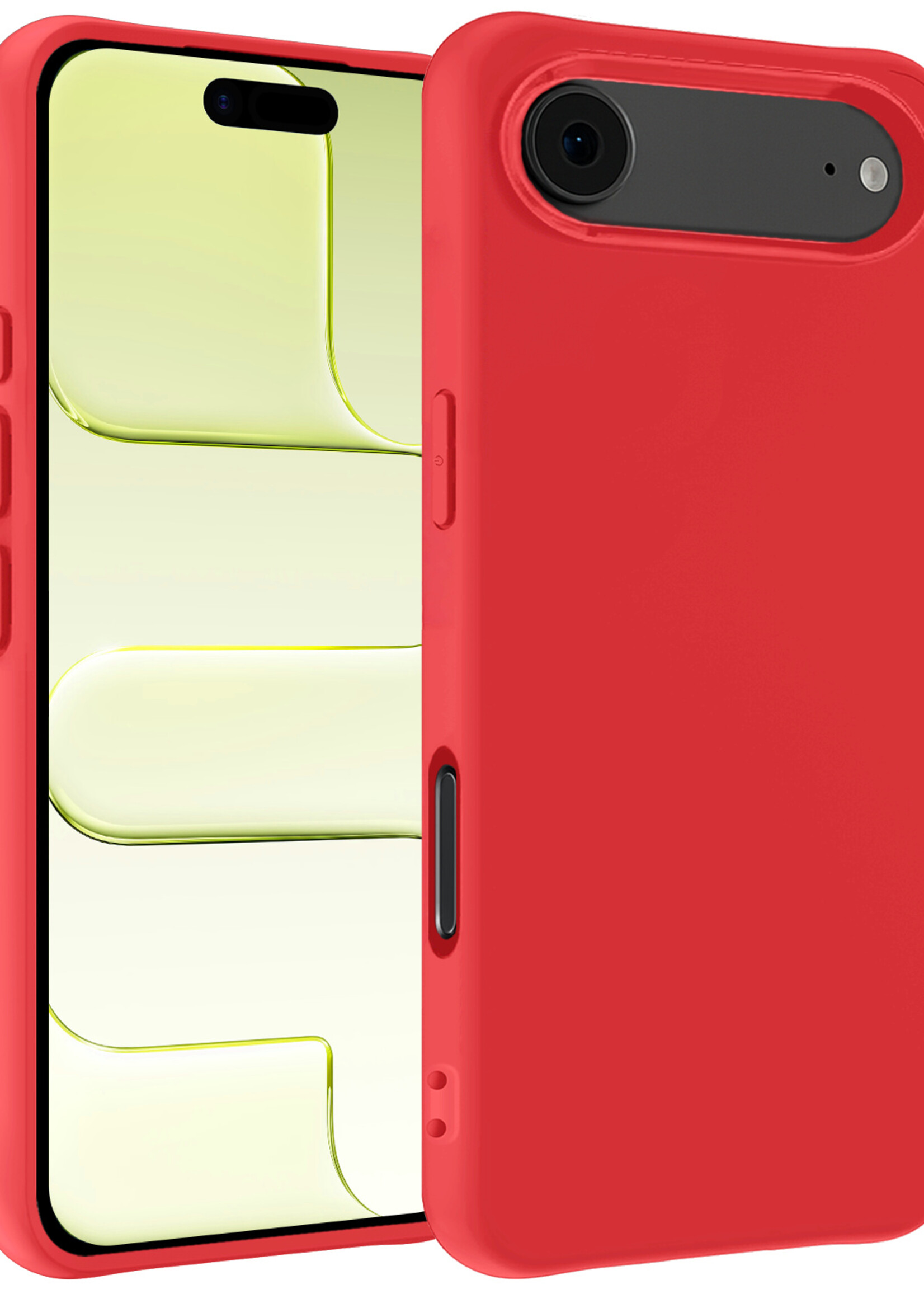 LUQ LUQ iPhone Air Hoesje Siliconen - Rood
