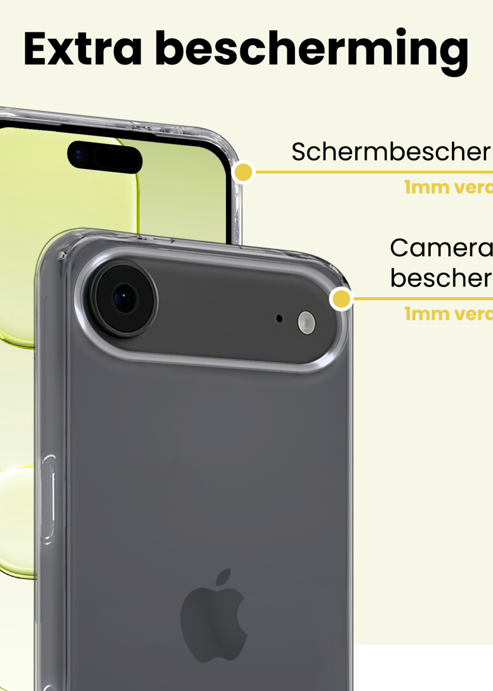 LUQ LUQ iPhone Air Hoesje Siliconen - Transparant