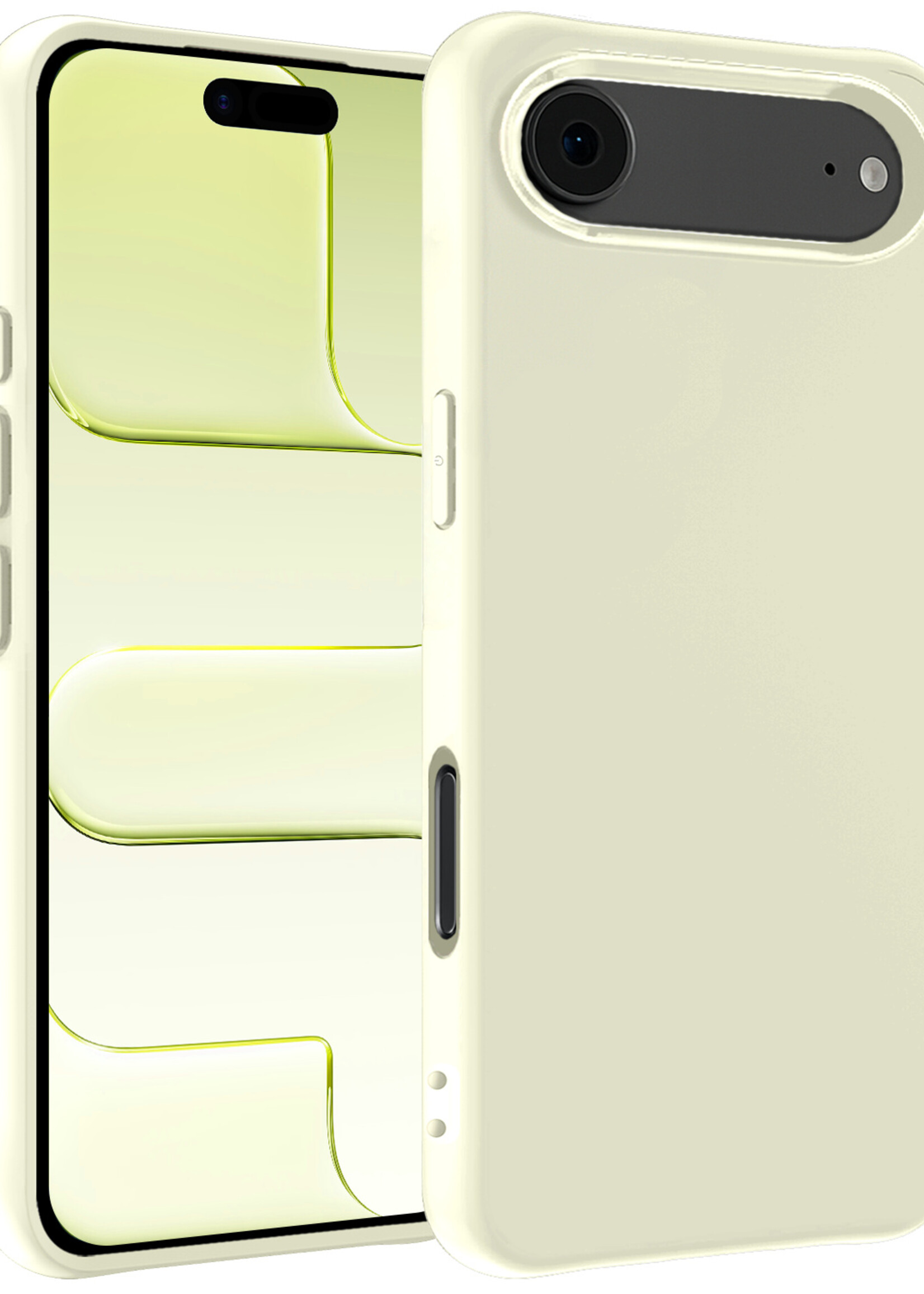 LUQ LUQ iPhone Air Hoesje Siliconen - Wit