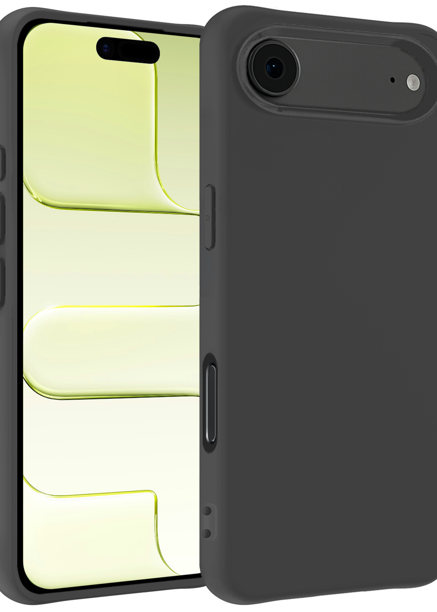 LUQ LUQ iPhone Air Hoesje Siliconen - Zwart