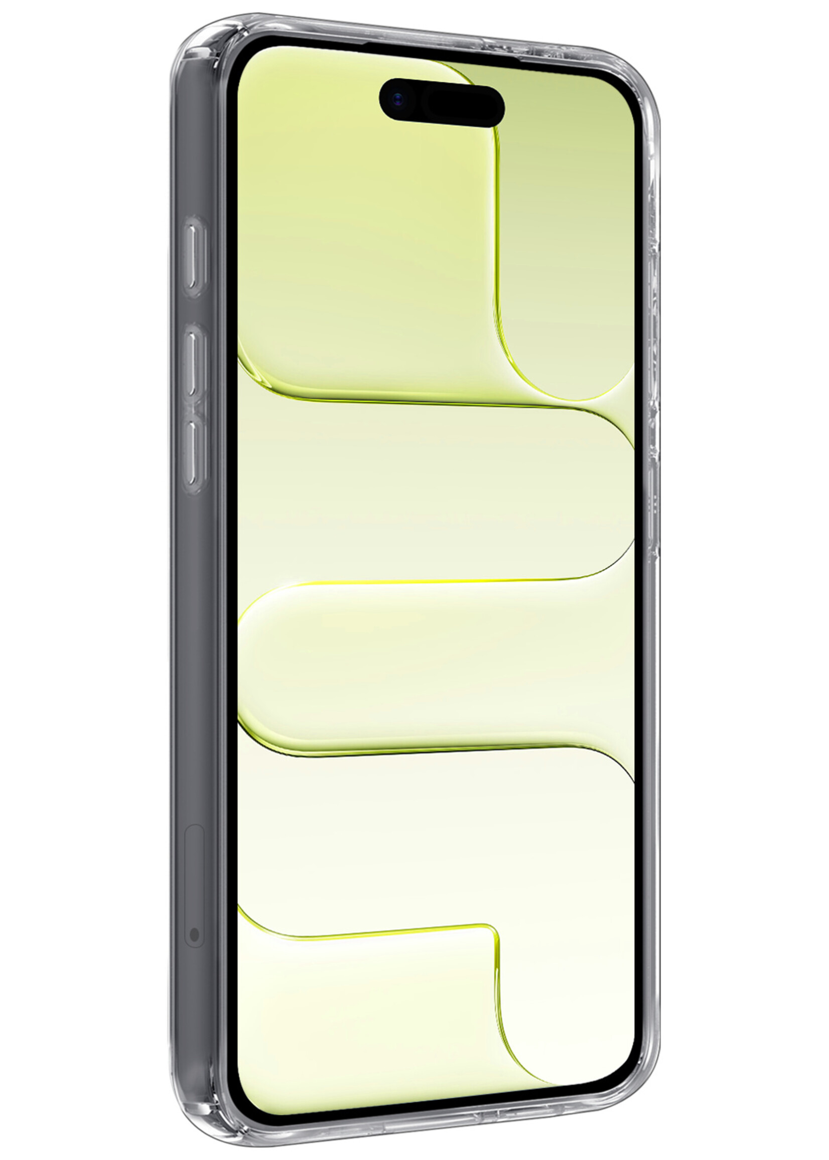 LUQ LUQ iPhone Air Hoesje Siliconen Met Screenprotector Met Dichte Notch - Transparant