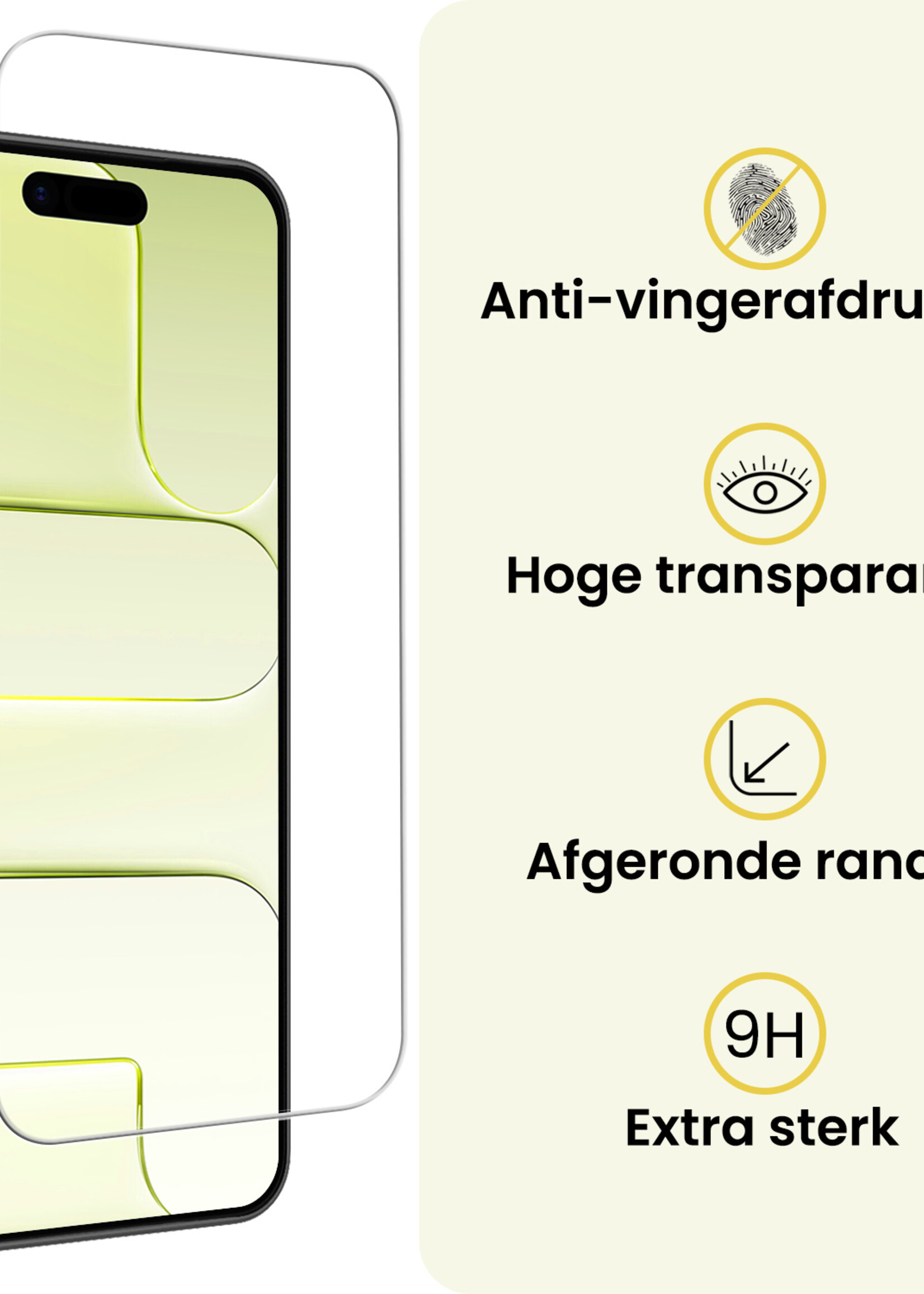 LUQ LUQ iPhone Air Hoesje Siliconen Met Screenprotector Met Dichte Notch - Zwart