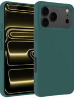 LUQ LUQ iPhone 17 Pro Hoesje Siliconen - Donkergroen
