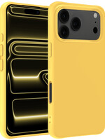 LUQ LUQ iPhone 17 Pro Hoesje Siliconen - Geel