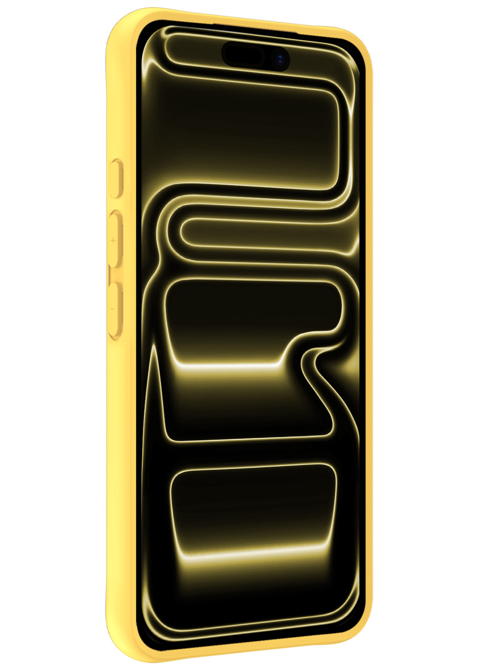 LUQ LUQ iPhone 17 Pro Hoesje Siliconen - Geel