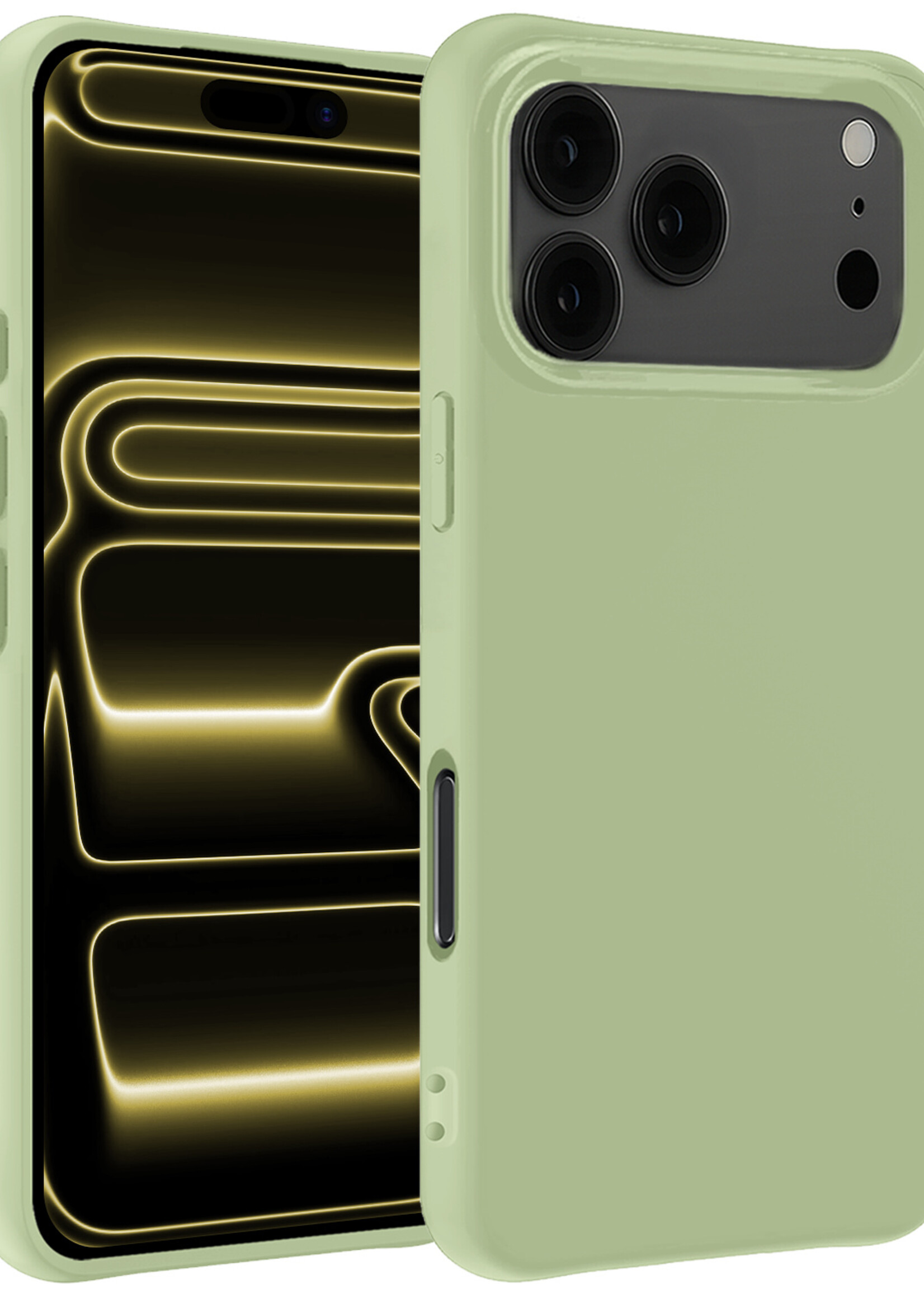 LUQ LUQ iPhone 17 Pro Hoesje Siliconen - Groen