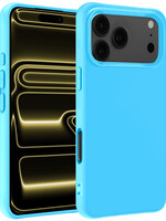 LUQ LUQ iPhone 17 Pro Hoesje Siliconen - Lichtblauw
