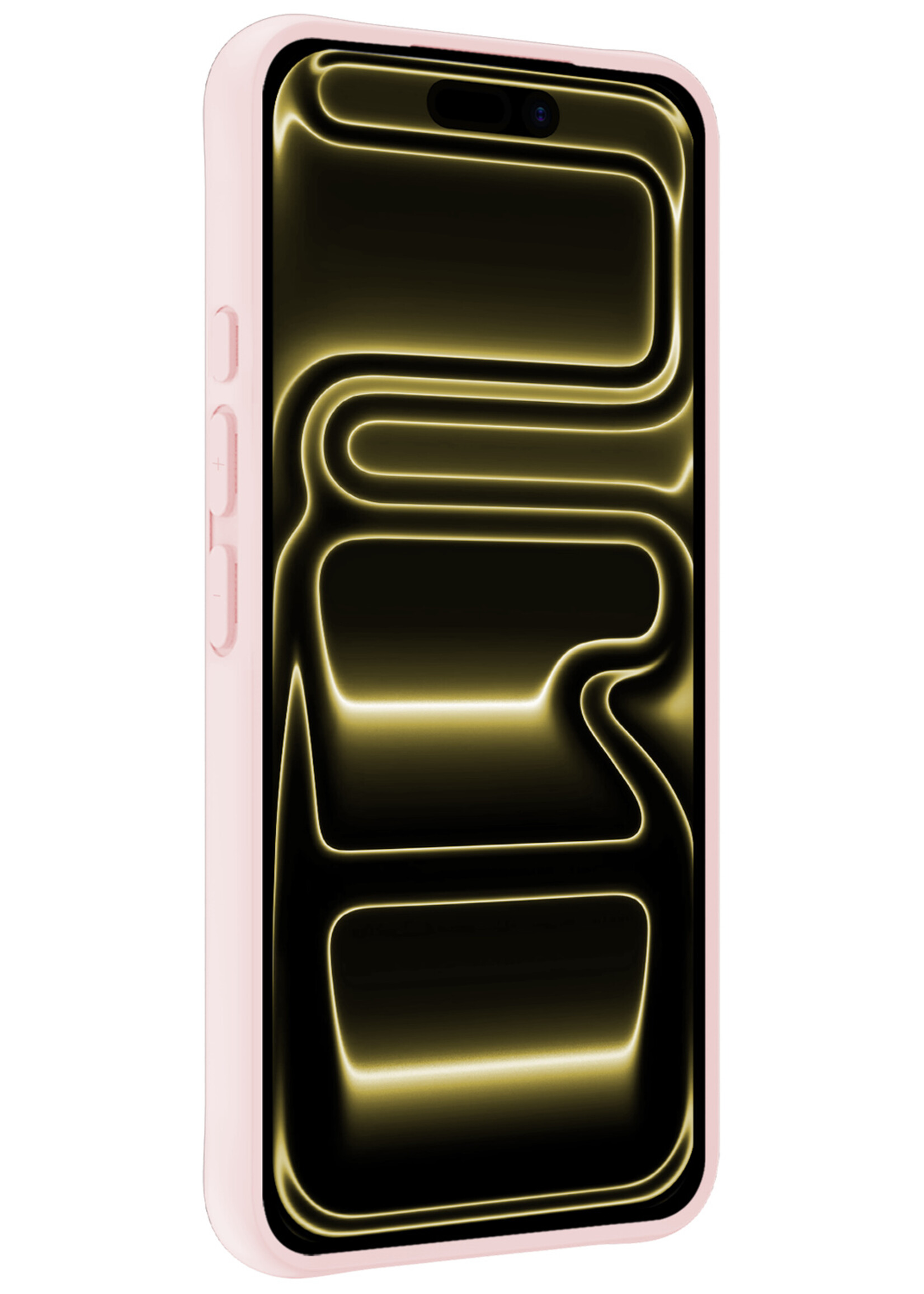 LUQ LUQ iPhone 17 Pro Hoesje Siliconen - Lichtroze