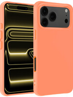 LUQ LUQ iPhone 17 Pro Hoesje Siliconen - Perzik