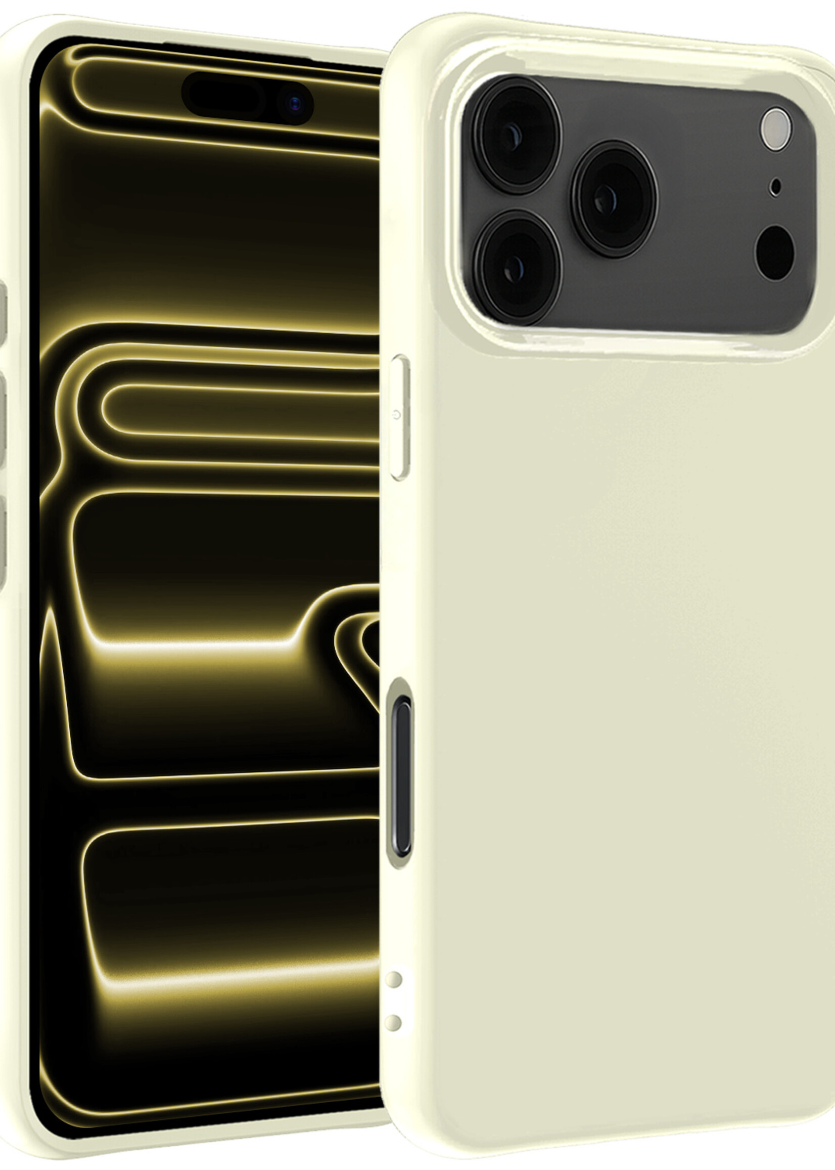 LUQ LUQ iPhone 17 Pro Hoesje Siliconen - Wit