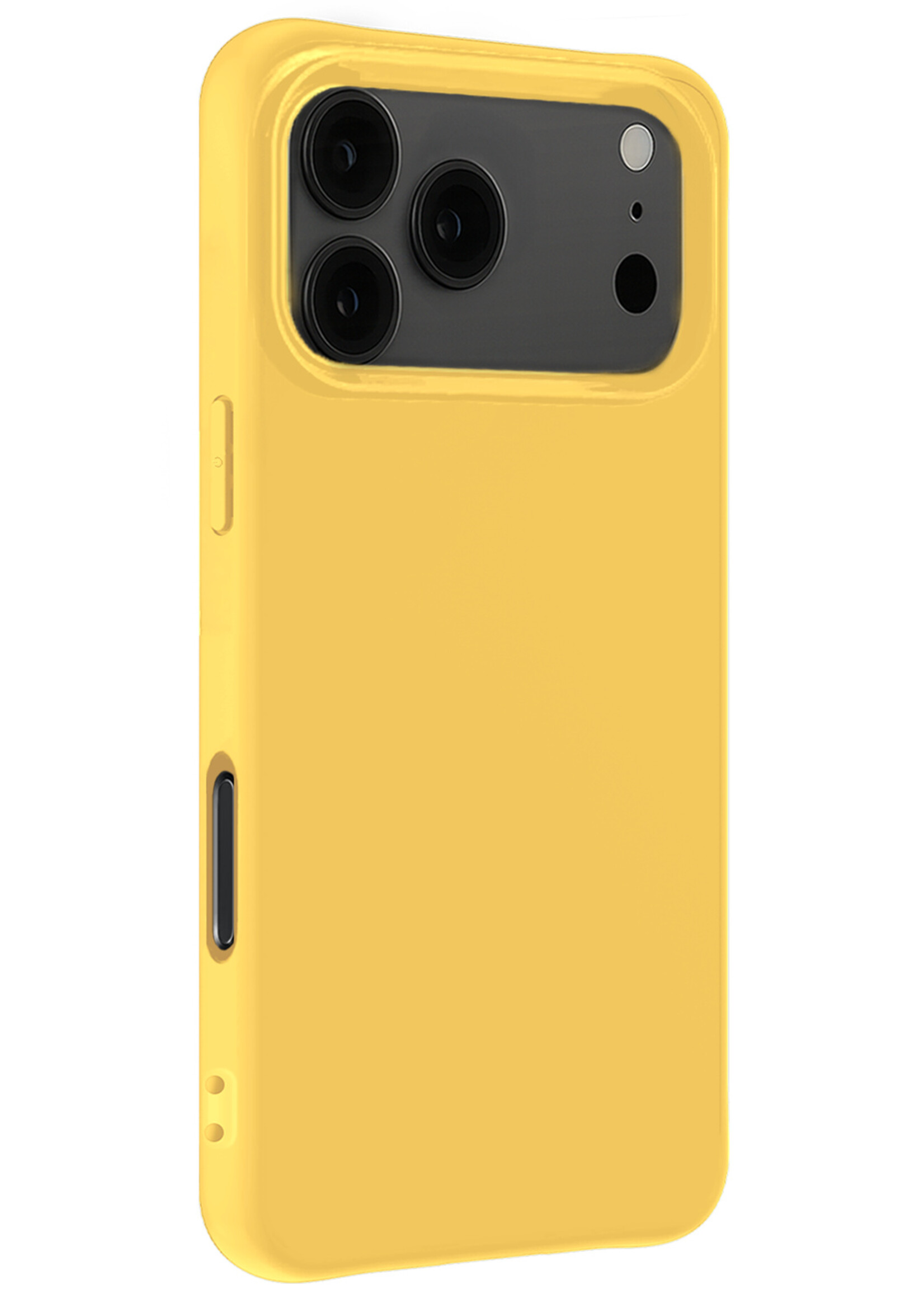 LUQ LUQ iPhone 17 Pro Hoesje Siliconen - Geel - 2 PACK