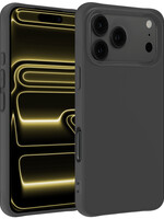 LUQ LUQ iPhone 17 Pro Max Hoesje Siliconen - Zwart