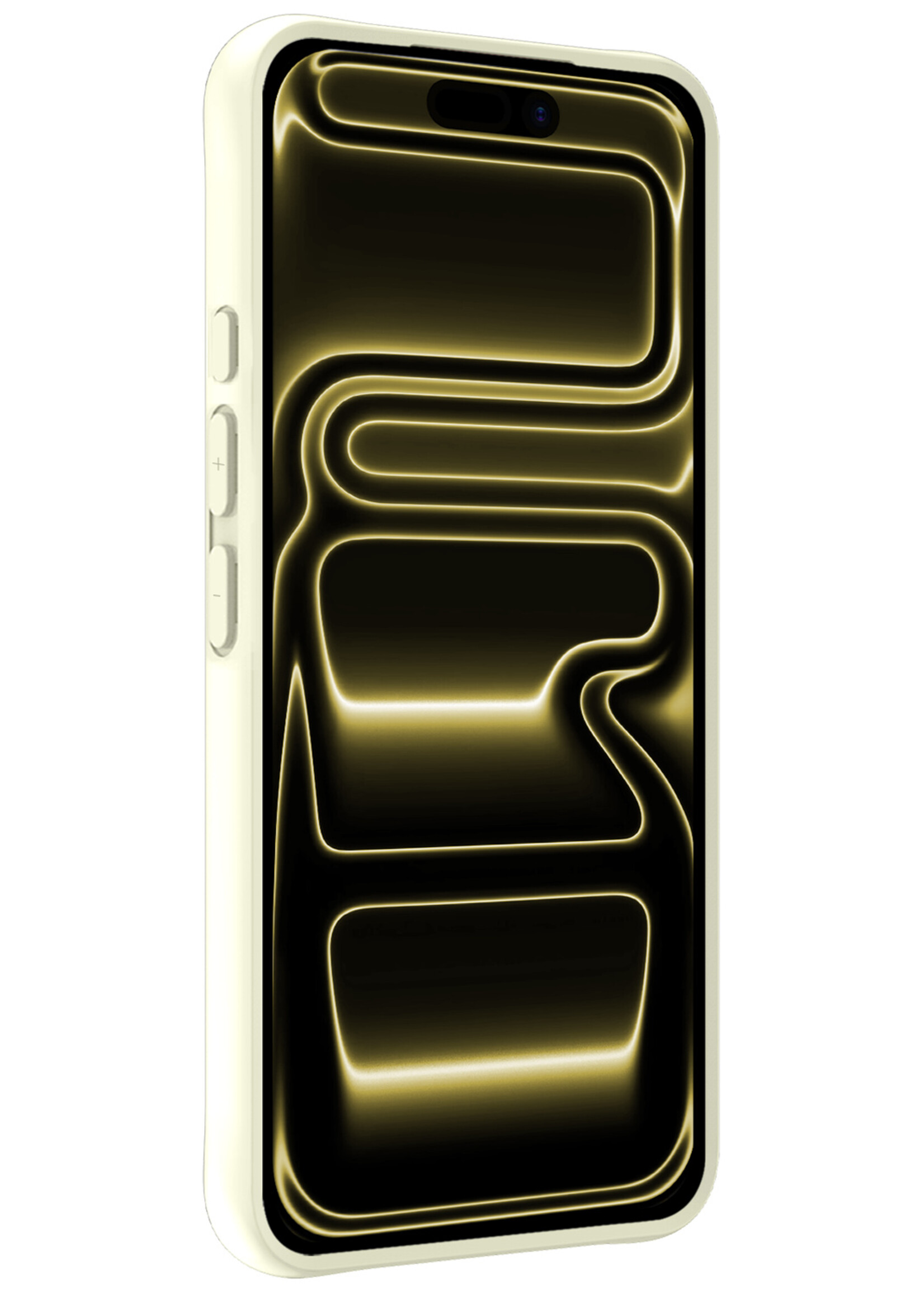 LUQ LUQ iPhone 17 Pro Max Hoesje Siliconen Met Screenprotector Met Dichte Notch - Wit