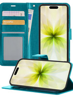 LUQ LUQ iPhone 17 Hoesje Bookcase - Turquoise