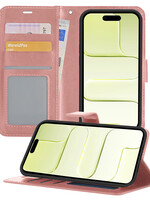 LUQ LUQ iPhone Air Hoesje Bookcase - Rose Goud