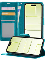 LUQ LUQ iPhone Air Hoesje Bookcase - Turquoise
