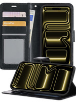 LUQ LUQ iPhone 17 Pro Hoesje Bookcase - Zwart