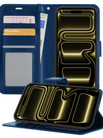 LUQ LUQ iPhone 17 Pro Max Hoesje Bookcase - Donkerblauw