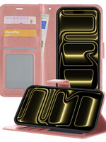 LUQ LUQ iPhone 17 Pro Max Hoesje Bookcase - Rose Goud