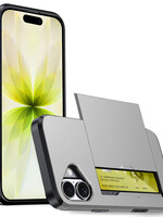 LUQ LUQ iPhone 17 Hoesje Pashouder Hard - Grijs