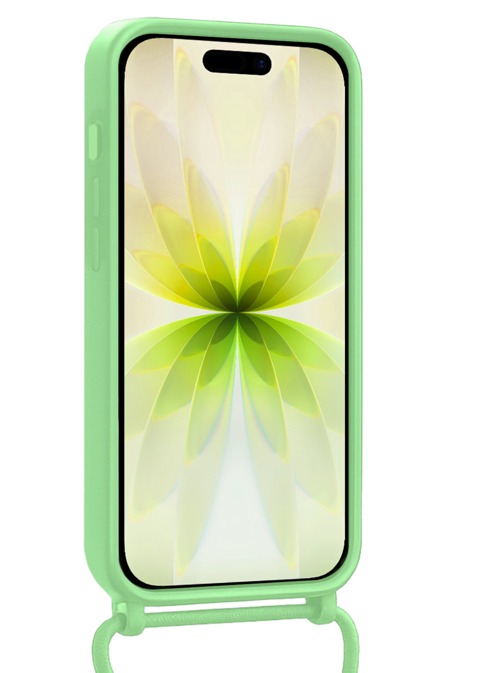 LUQ LUQ iPhone 17 Hoesje Pashouder met Koord - Groen