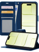 LUQ LUQ iPhone Air Hoesje Bookcase - Donkerblauw