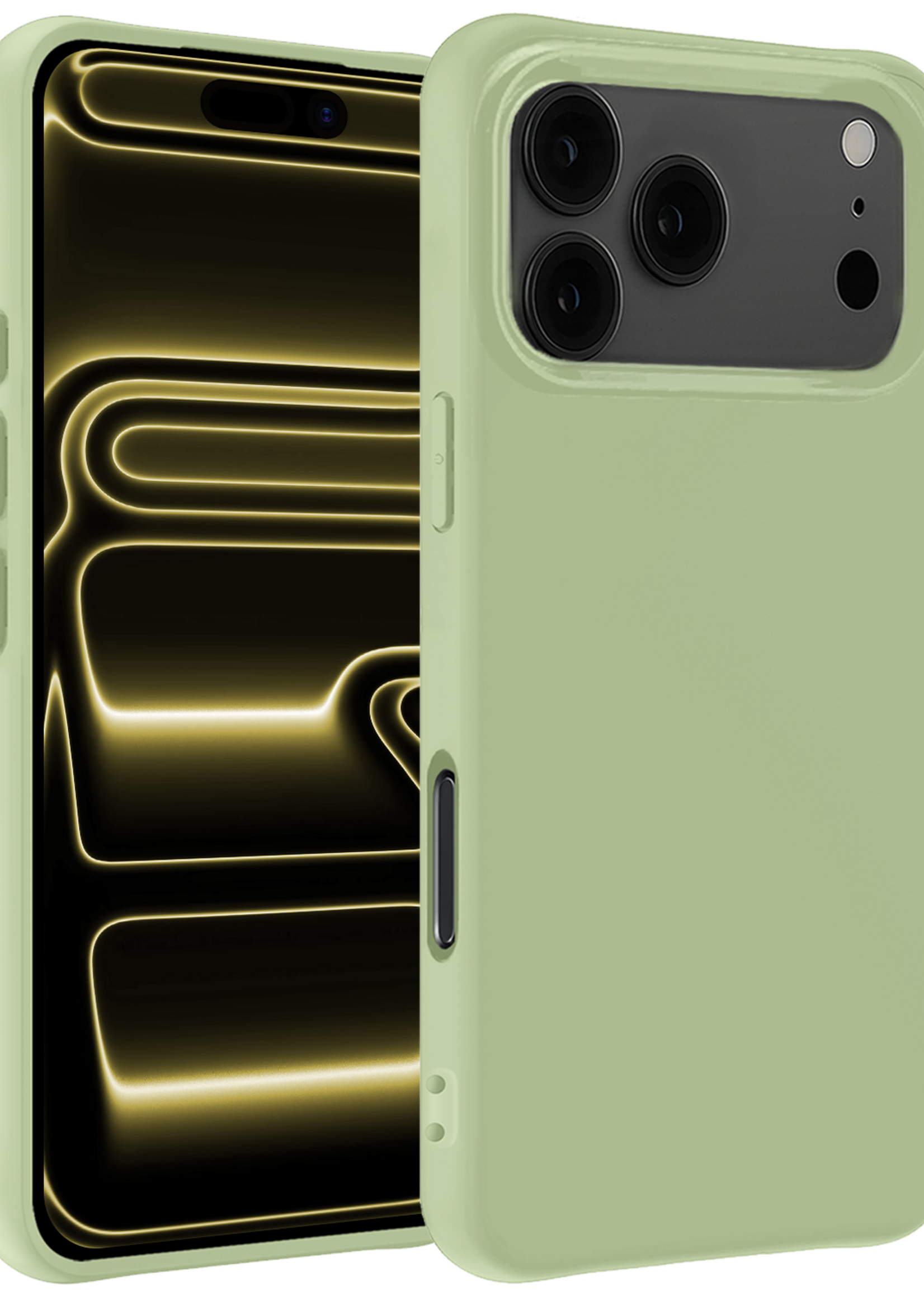 LUQ LUQ iPhone 17 Pro Max Hoesje Siliconen - Groen