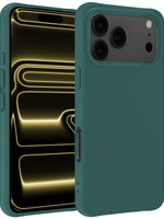 LUQ LUQ iPhone 17 Pro Max Hoesje Siliconen - Donkergroen